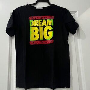 Nike Boys Dream Big T Shirt, Size Medium, Black, Red and Yellow